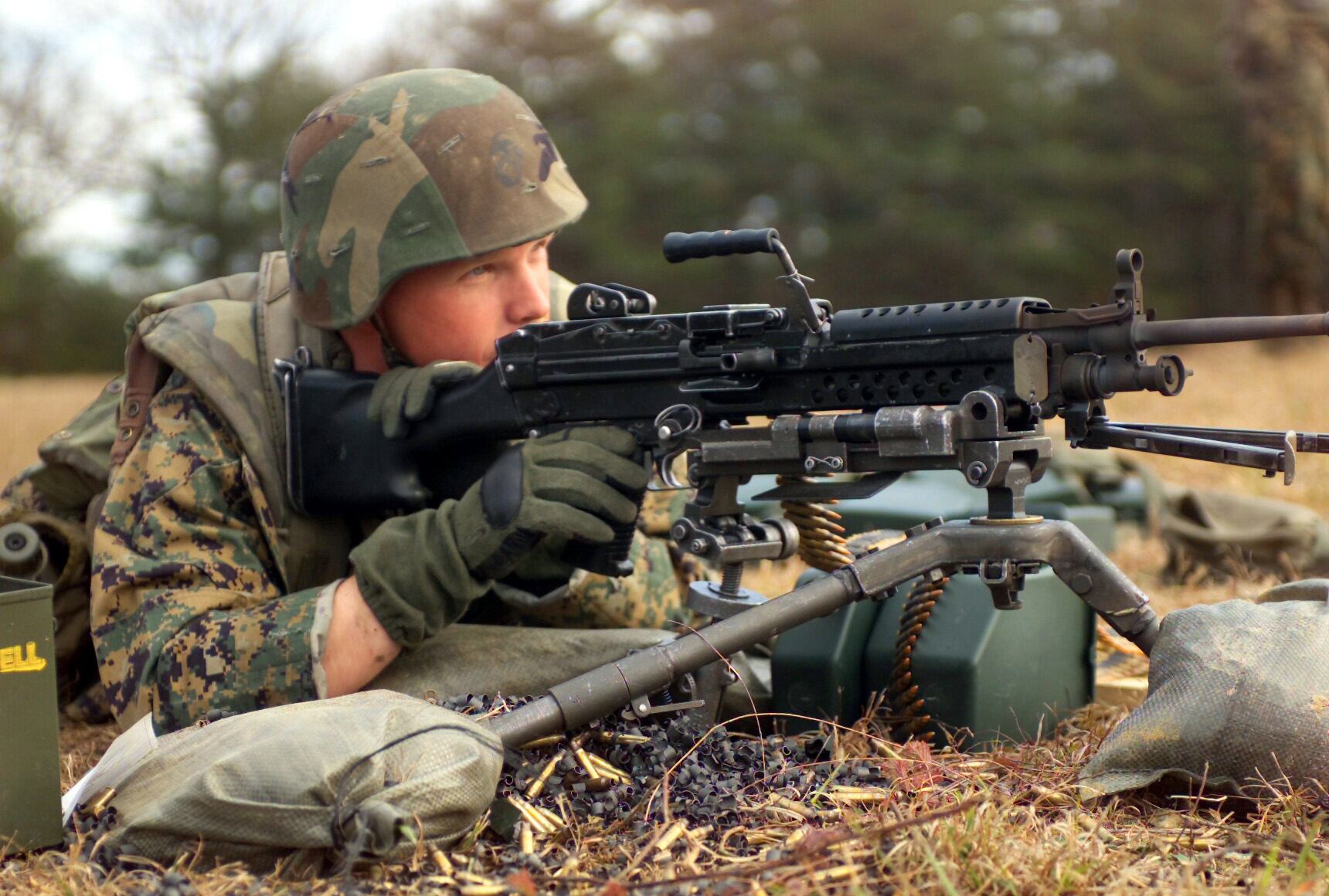 m249, Saw, Machine, Weapon, Gun, Military, Soldier Wallpaper