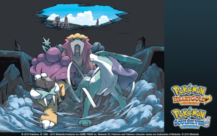 pokemon, Entei, Suicune, Raikou HD Wallpaper Desktop Background