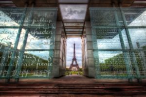 eiffel, Tower, Paris, Glass, Monument