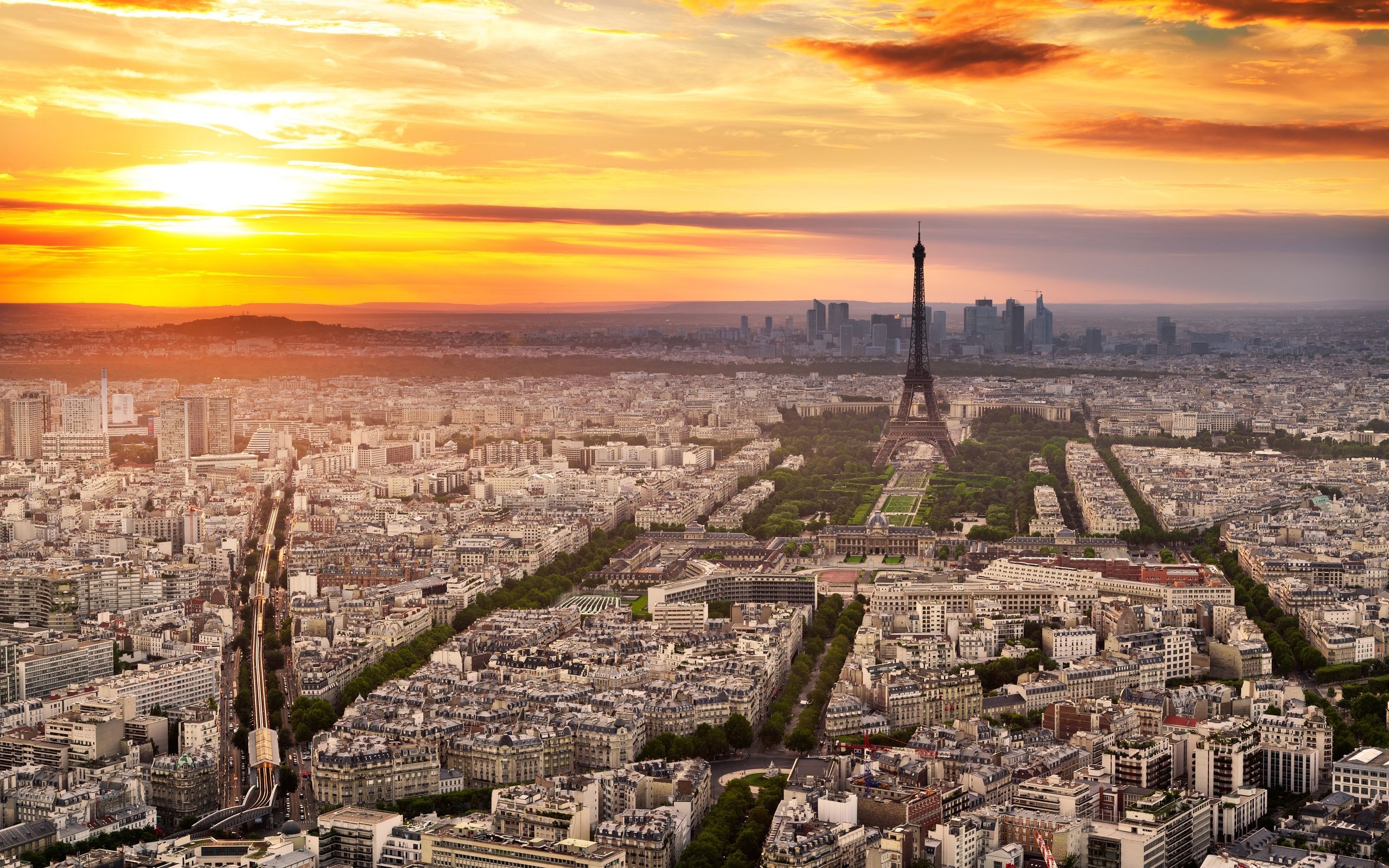 big, View, From, Paris Wallpaper