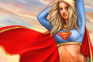 women, Supergirl, Artwork