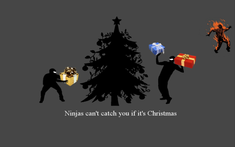 ninjas, Cant, Catch, You, If, Christmas HD Wallpaper Desktop Background