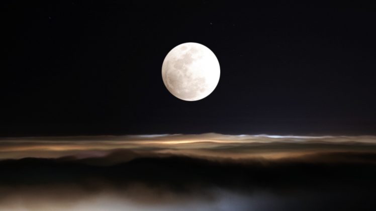 clouds, Nature, Night, Moon, Skyscapes, Night, Sky HD Wallpaper Desktop Background
