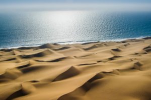 desert, Sand, Sea, Light, Dunes, Reflection