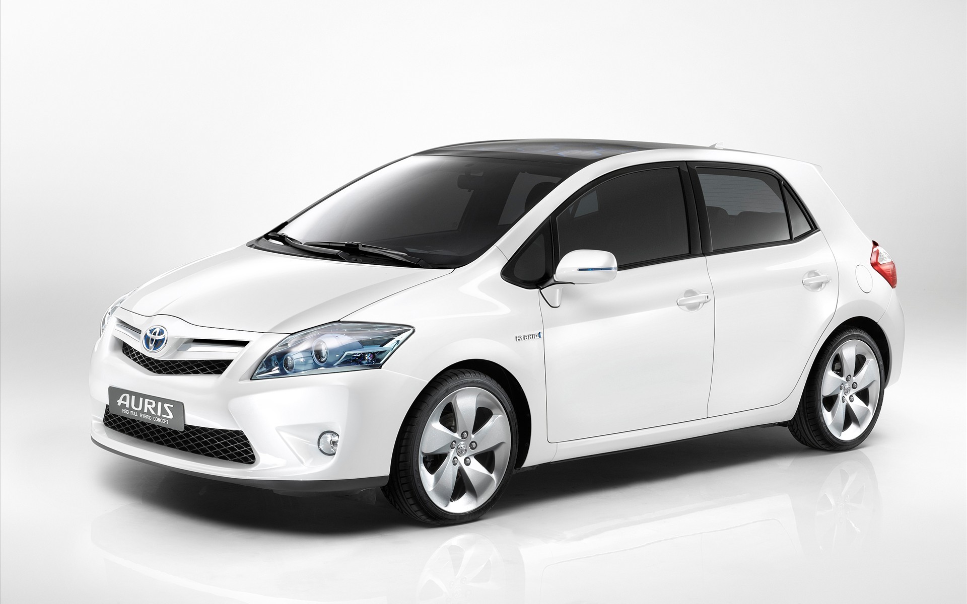 white, Cars, Toyota, White, Cars, White, Background, Toyota, Auris, Front, Angle, View Wallpaper