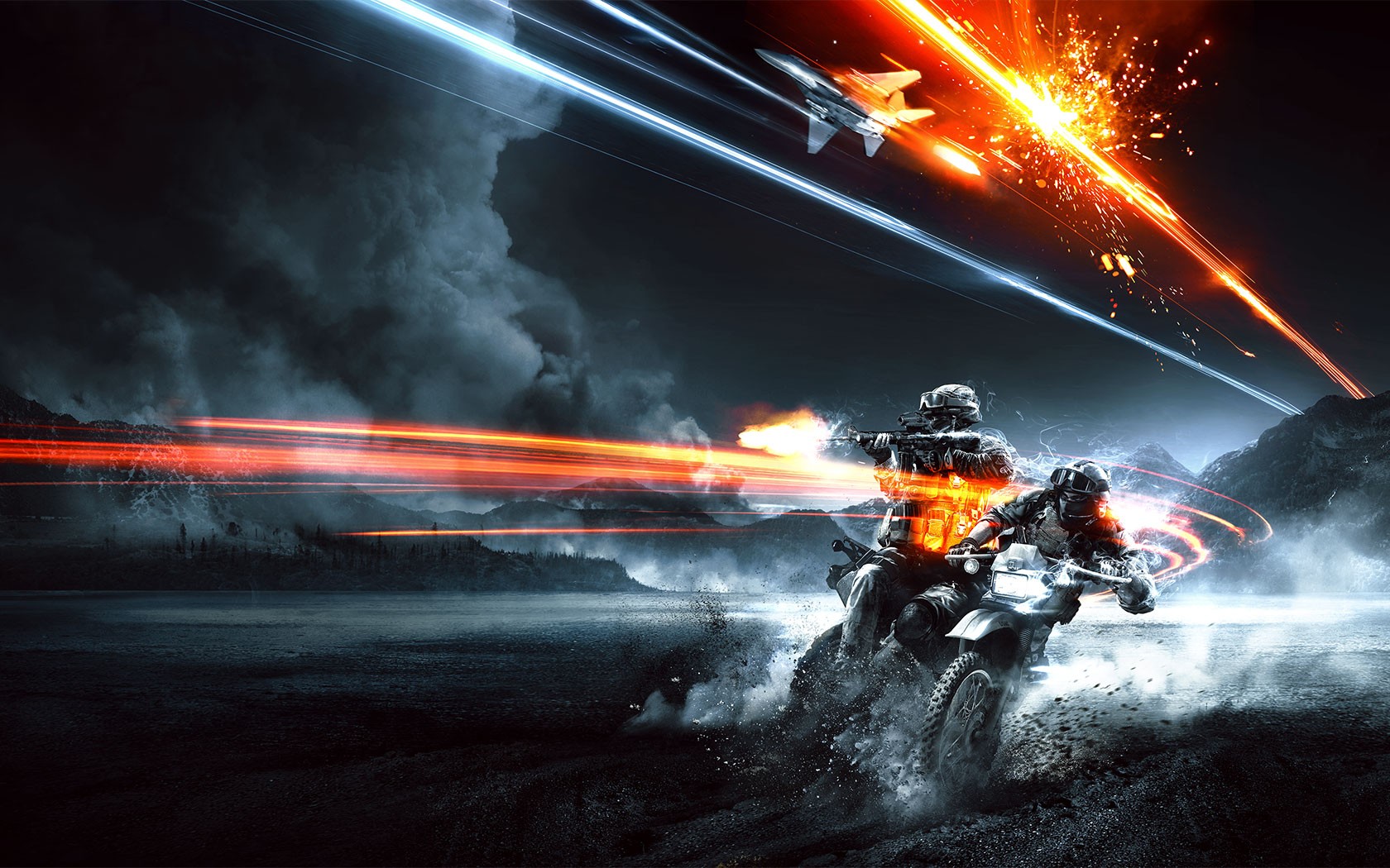 Gun Game Background light, Video, Games, Blue, Guns, Smoke, Battlefield, 3, Shooting ...