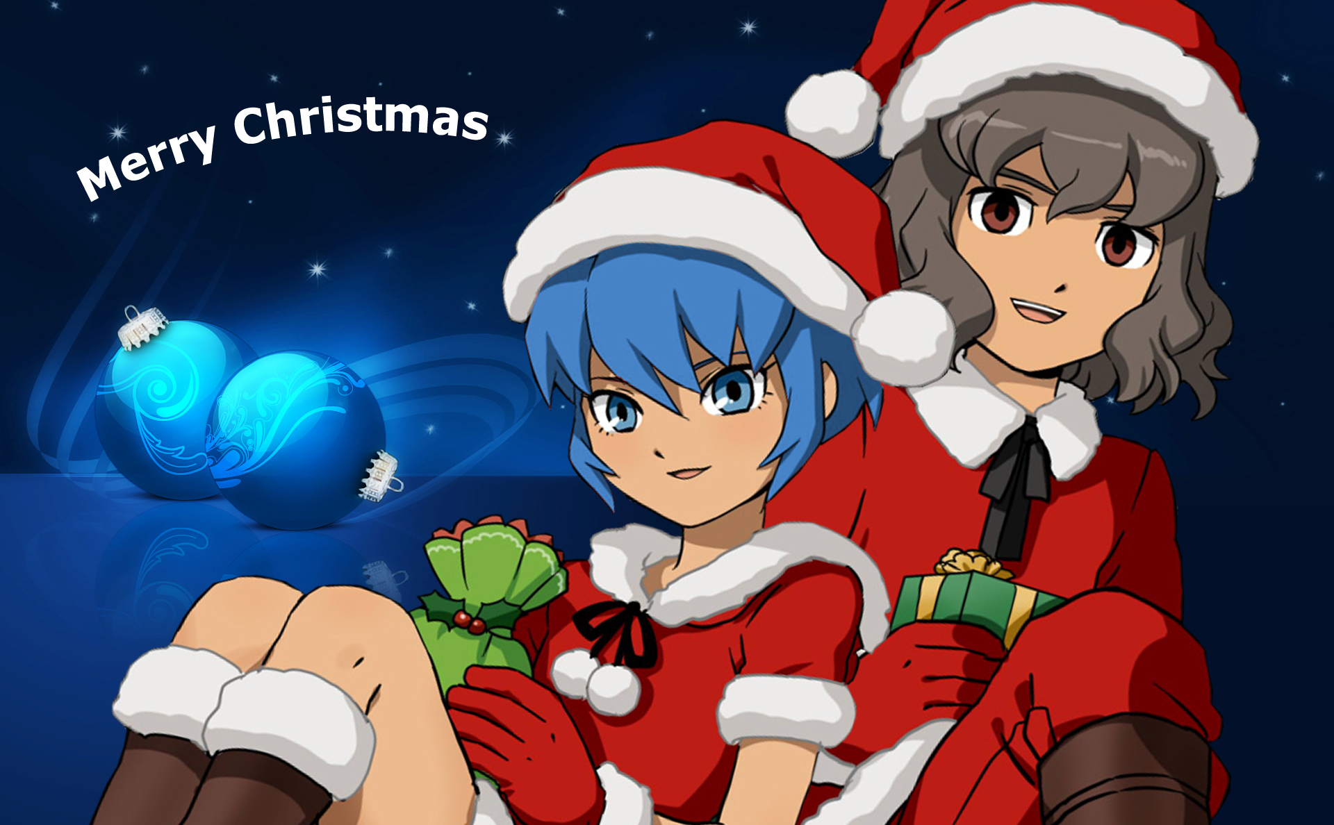 shindou, X, Aoi, Original, Christmas Wallpaper