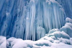 icicles, Ice, Waterfall, Winter, Snow