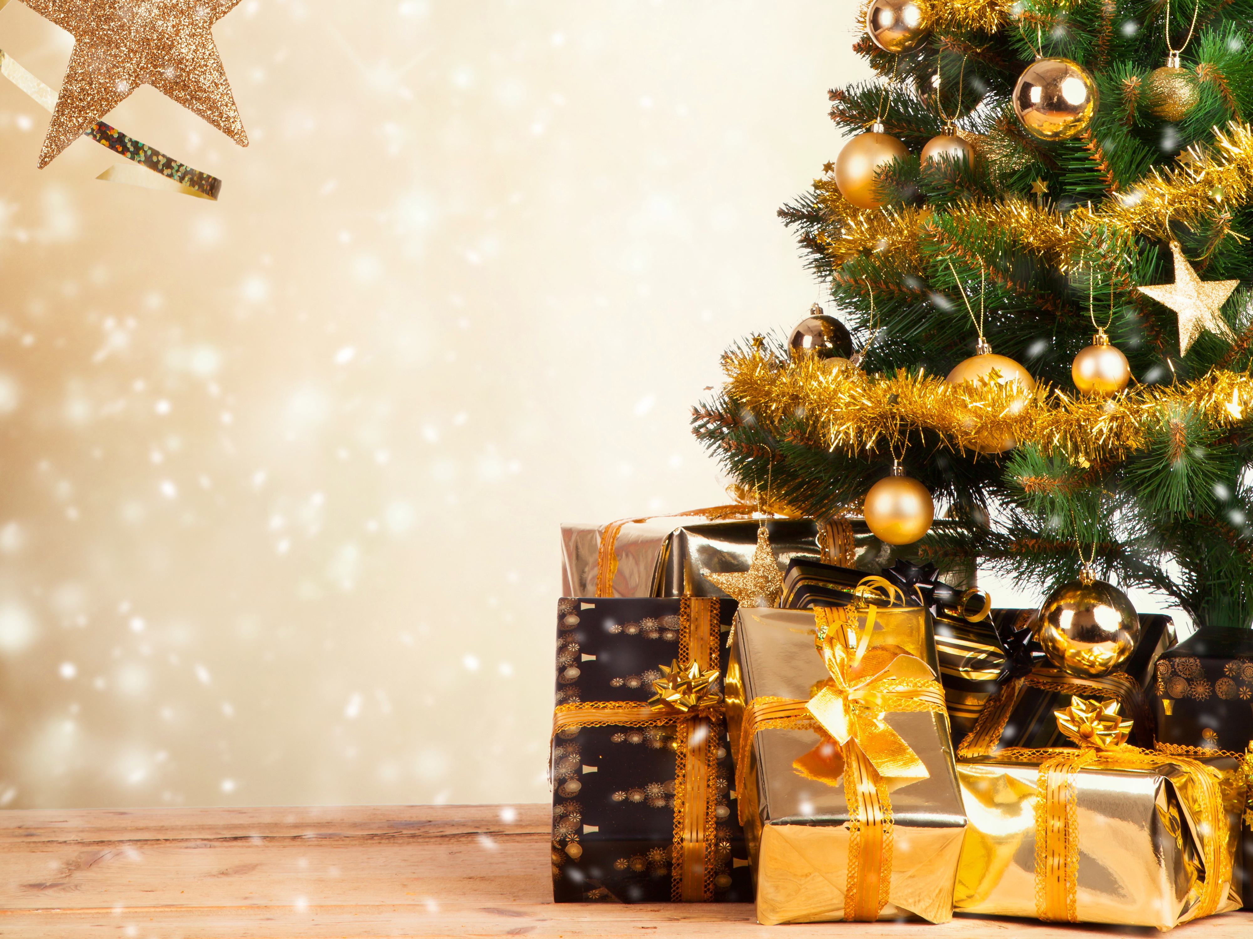tree, Toys, Tinsel, Gifts, Boxes Wallpaper