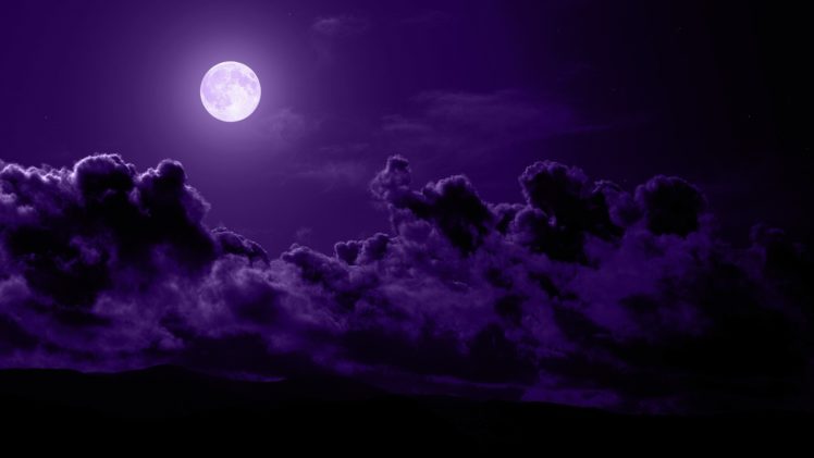 clouds, Nature, Night, Moon, Skyscapes HD Wallpaper Desktop Background
