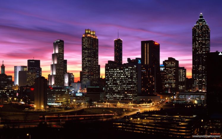 cityscapes, Night, Atlanta, Cities, Night, City HD Wallpaper Desktop Background