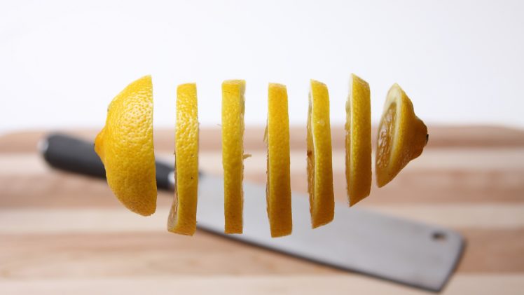 fruits, Knives, Lemons HD Wallpaper Desktop Background