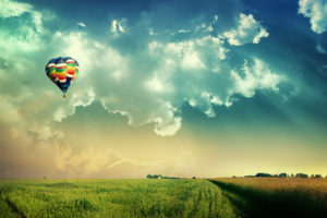 clouds, Landscapes, Nature, Fields, Hot, Air, Balloons, Skyscapes