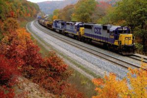 autumn,  season , Trains, Railroad, Tracks, Vehicles
