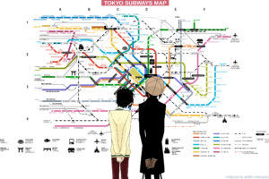 tokyo, Subway, Maps, Nabari, No, Ou, Anime, Anime, Boys, Yoite, Miharu, Rokujou