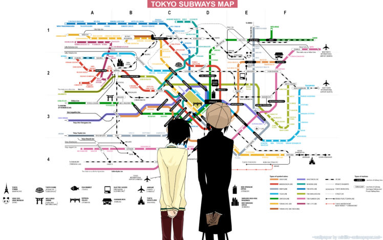 tokyo, Subway, Maps, Nabari, No, Ou, Anime, Anime, Boys, Yoite, Miharu, Rokujou HD Wallpaper Desktop Background