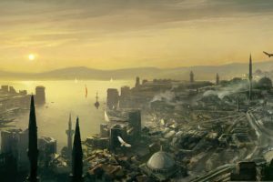 assassins, Creed, Cityscapes, Artwork
