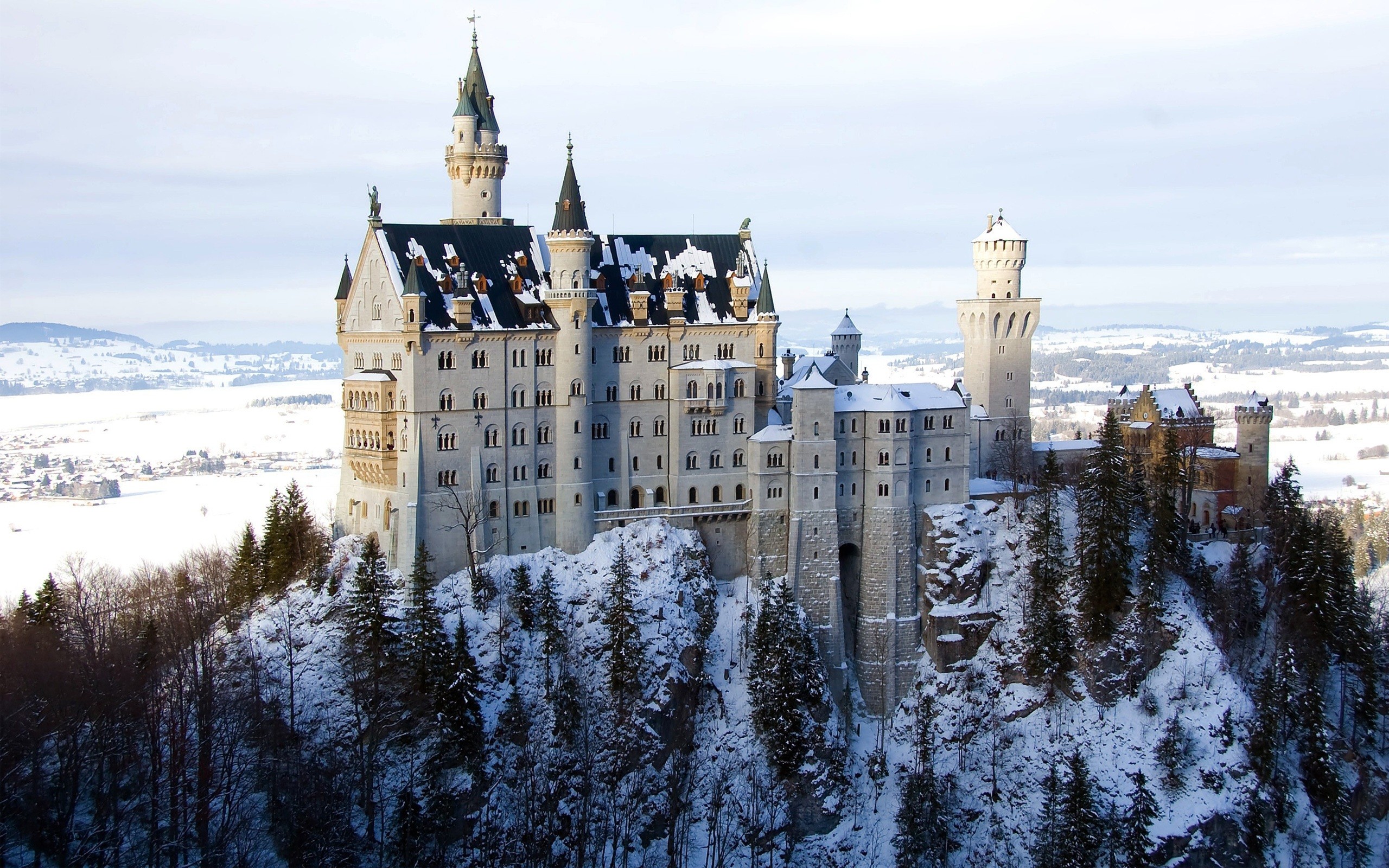 castles, Winter Wallpaper