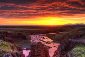 sunset, Landscapes, Nature, Beach, Rocks, Rivers, Skyscapes