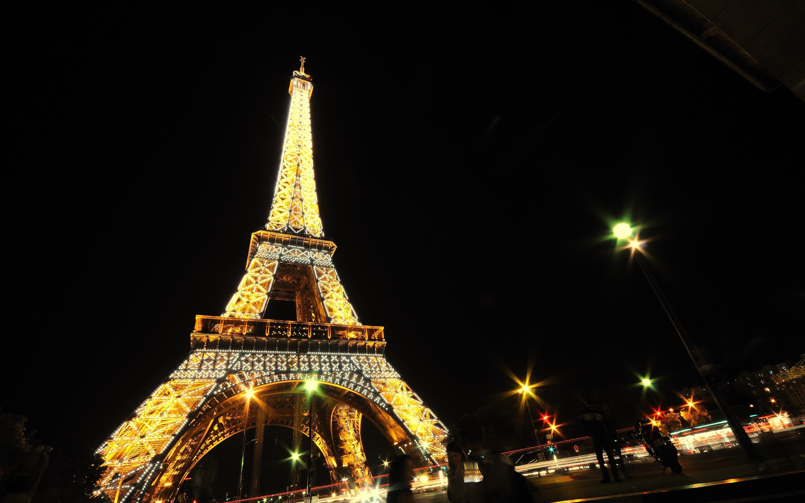 eiffel, Tower, Paris, Night Wallpapers HD / Desktop and Mobile Backgrounds.