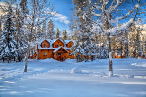 landscape, Nature, Winter, Snow, House, Alberta, Canada