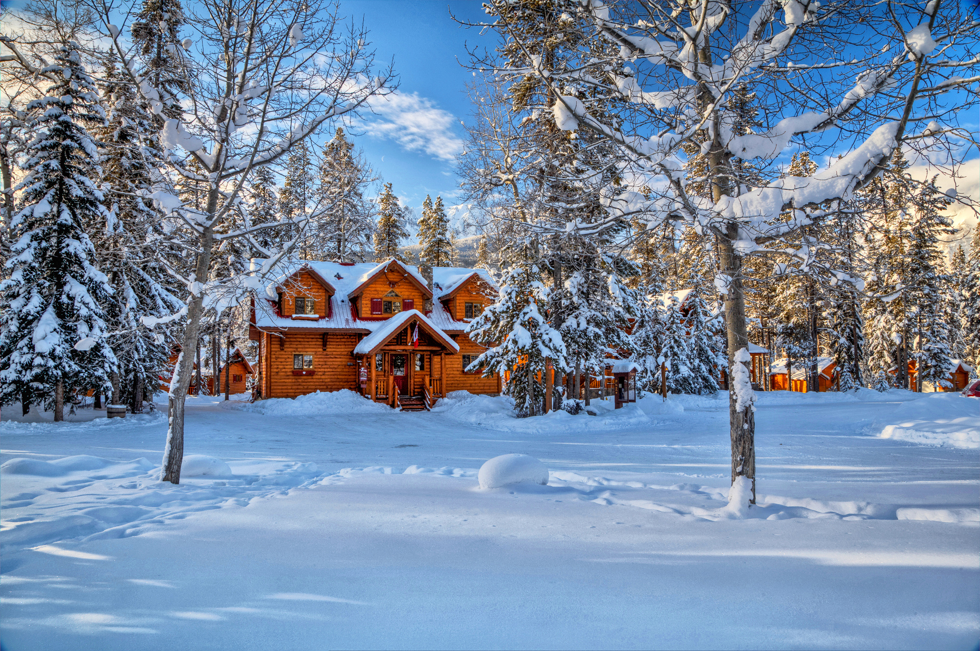 landscape, Nature, Winter, Snow, House, Alberta, Canada Wallpaper