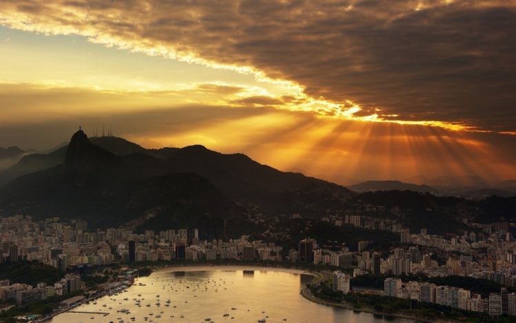landscapes, Cityscapes, Buildings, Rio, De, Janeiro, City, Skyline HD Wallpaper Desktop Background