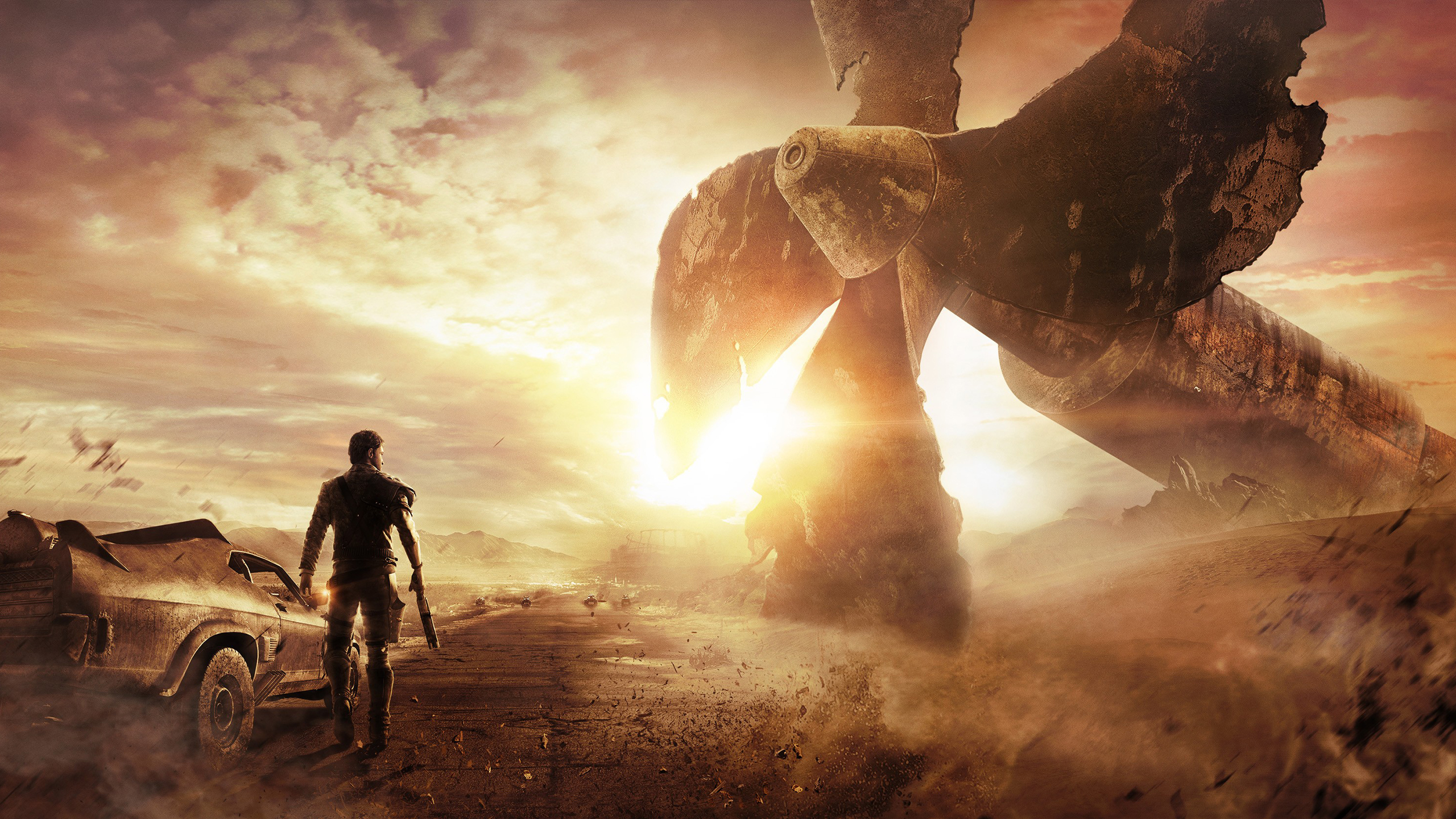 mad, Max, Road, Propeller, Sunlight, Sci fi, Fantasy, Apocalyptic Wallpaper