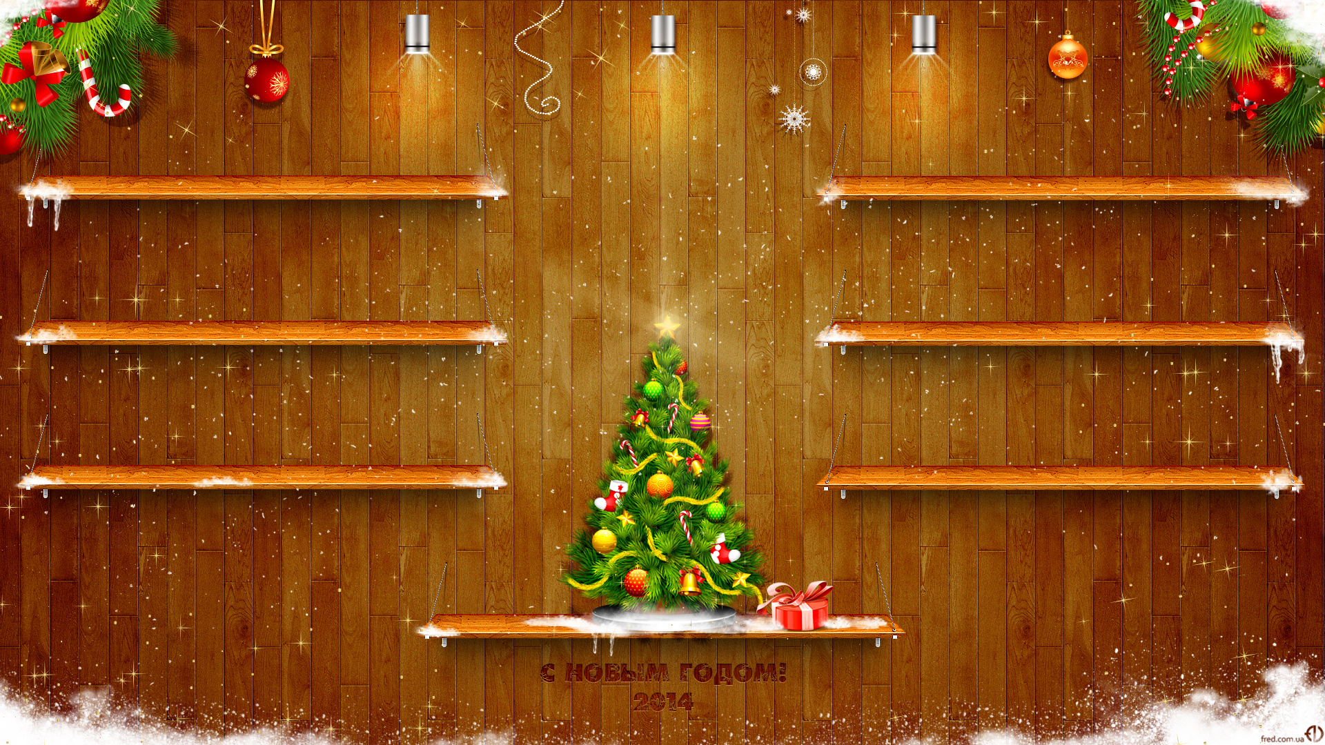 new, Year, Decorations Wallpaper
