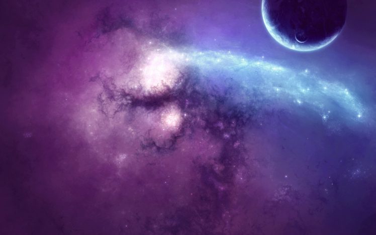 purple, Nebula,  , Artwork HD Wallpaper Desktop Background