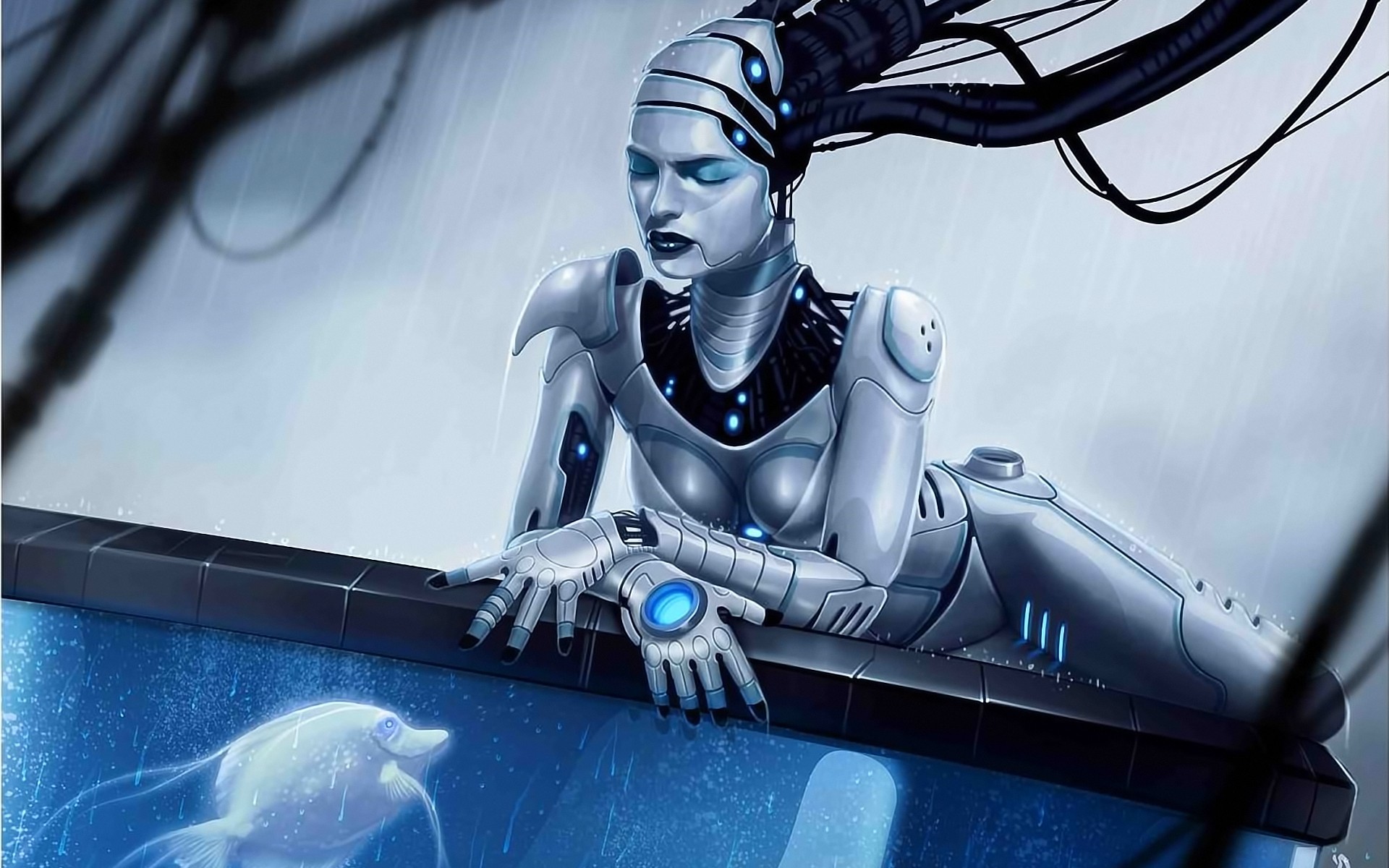 women, Robots, Cyborgs Wallpaper