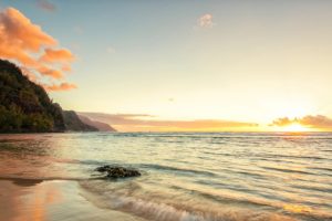 ocean, Landscapes, Nature, Hawaii, Kauai, Beaches