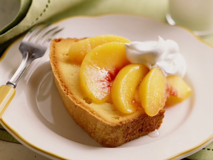 fruits, Peaches, Cakes HD Wallpaper Desktop Background