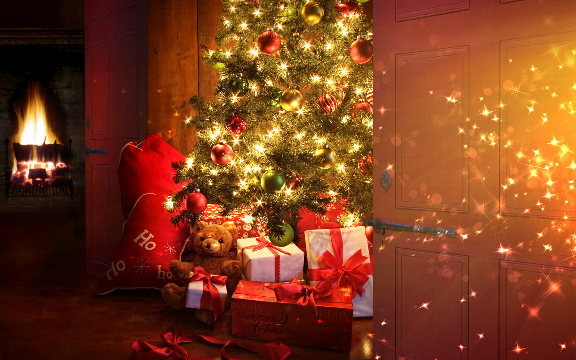 christmas, Festive, Decorations Wallpaper