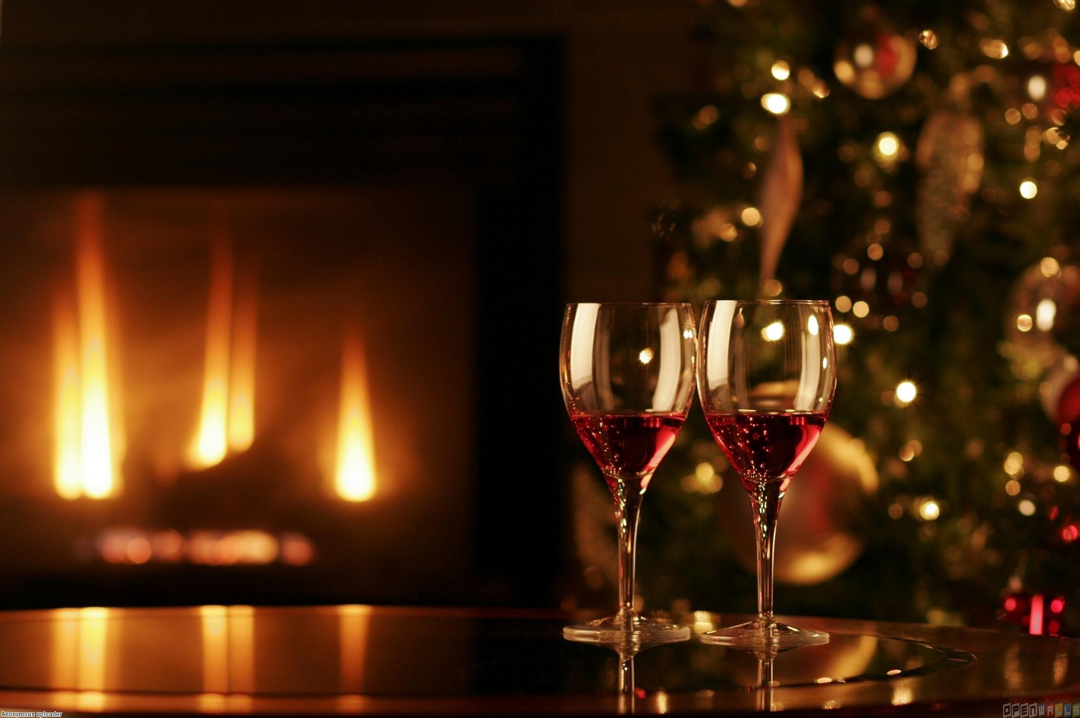 christmas, Fireplace, Fire, Holiday, Festive, Decorations Wallpaper