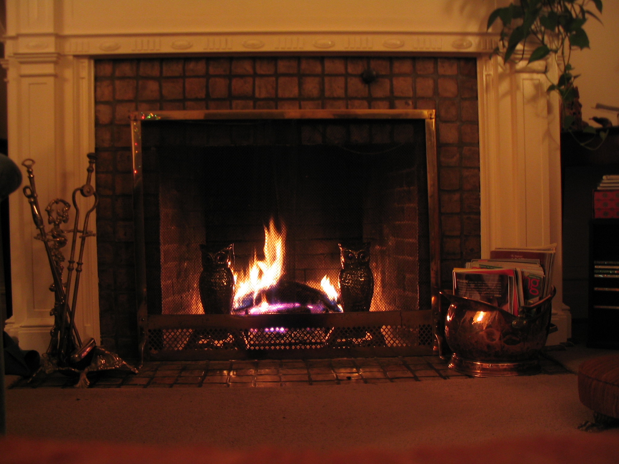 christmas, Fireplace, Fire, Holiday, Festive, Decorations Wallpaper