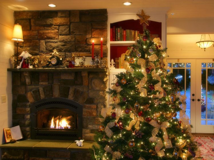 christmas, Fireplace, 1600×1200, Wallpaper, Wallpaper, 2560×1920, Www, Wall321, Com HD Wallpaper Desktop Background