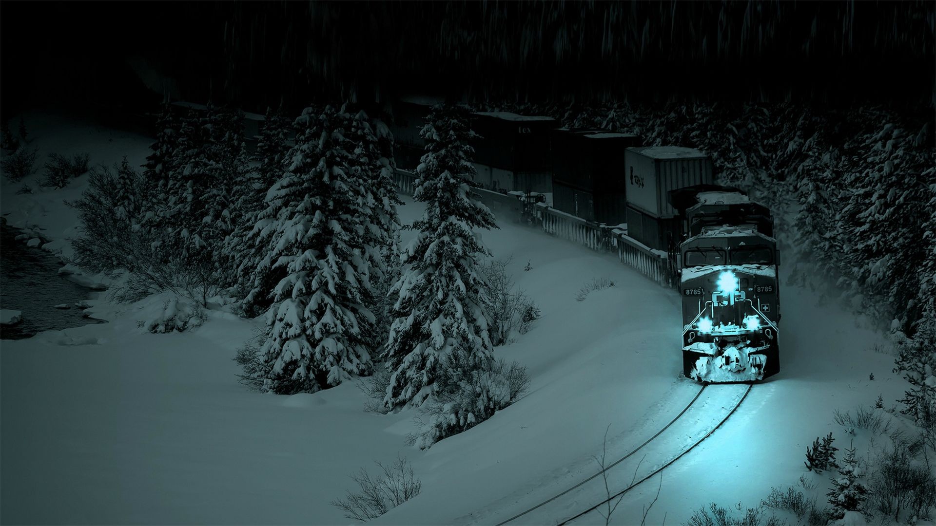train, Winter, Snow Wallpaper