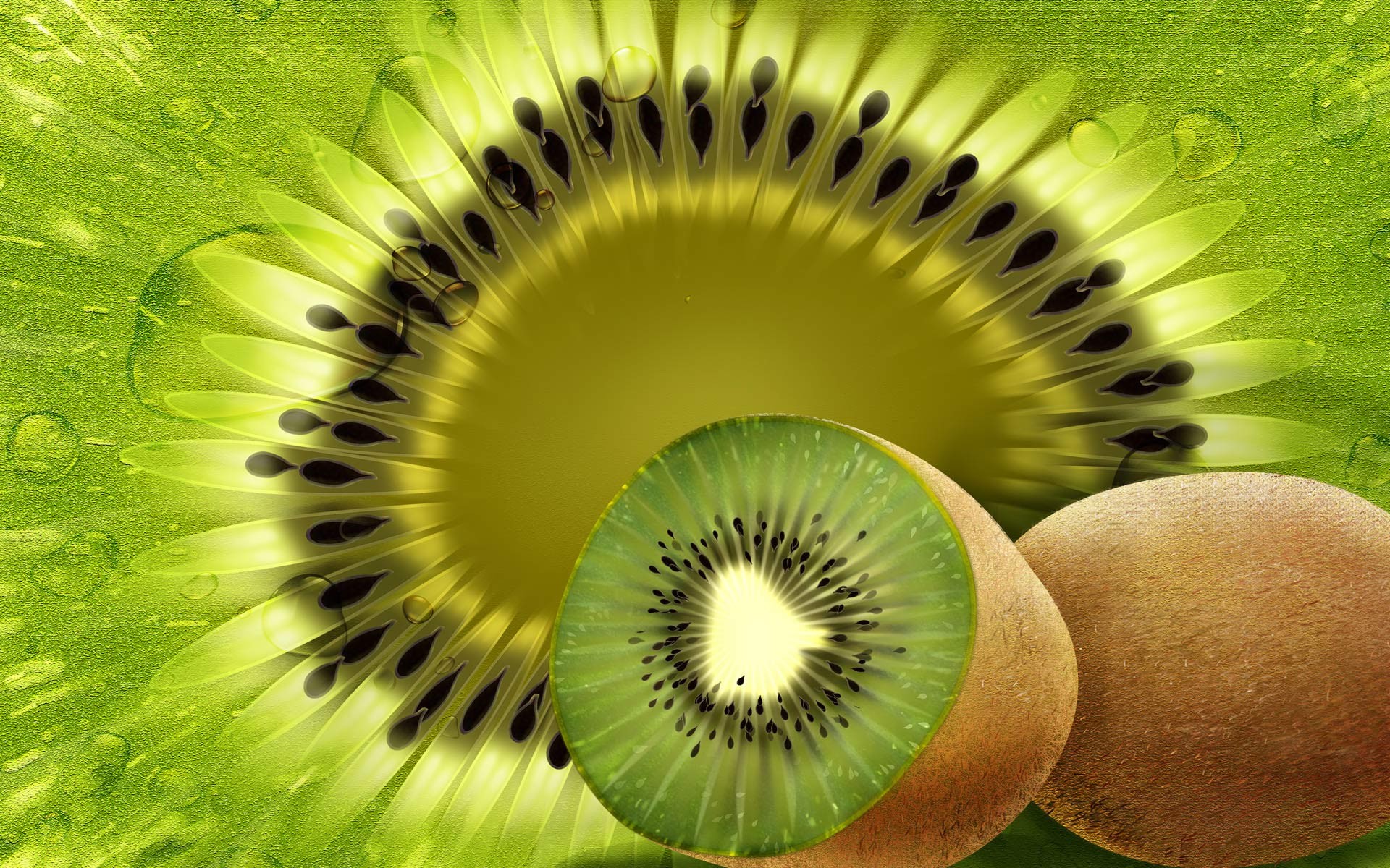 artistic, Fruits, Cgi, Kiwi Wallpaper