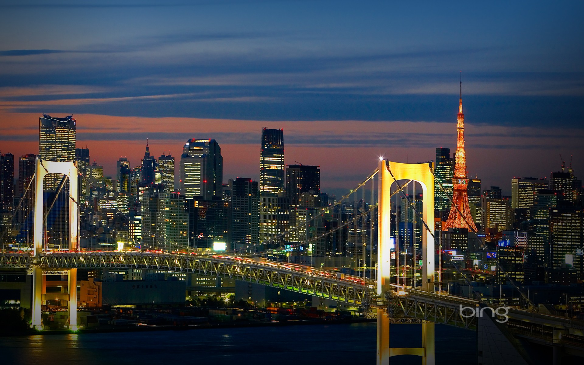 landscapes, Tokyo, Skylines, Bridges, Cities Wallpaper