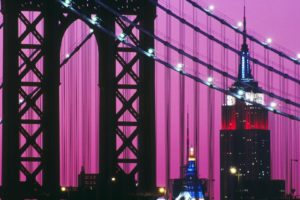 night, Bridges, Manhattan, Empire, State, Building