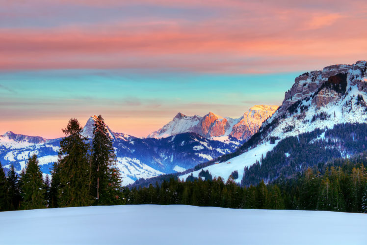 alps, Winter, Switzerland, January, Mountain HD Wallpaper Desktop Background