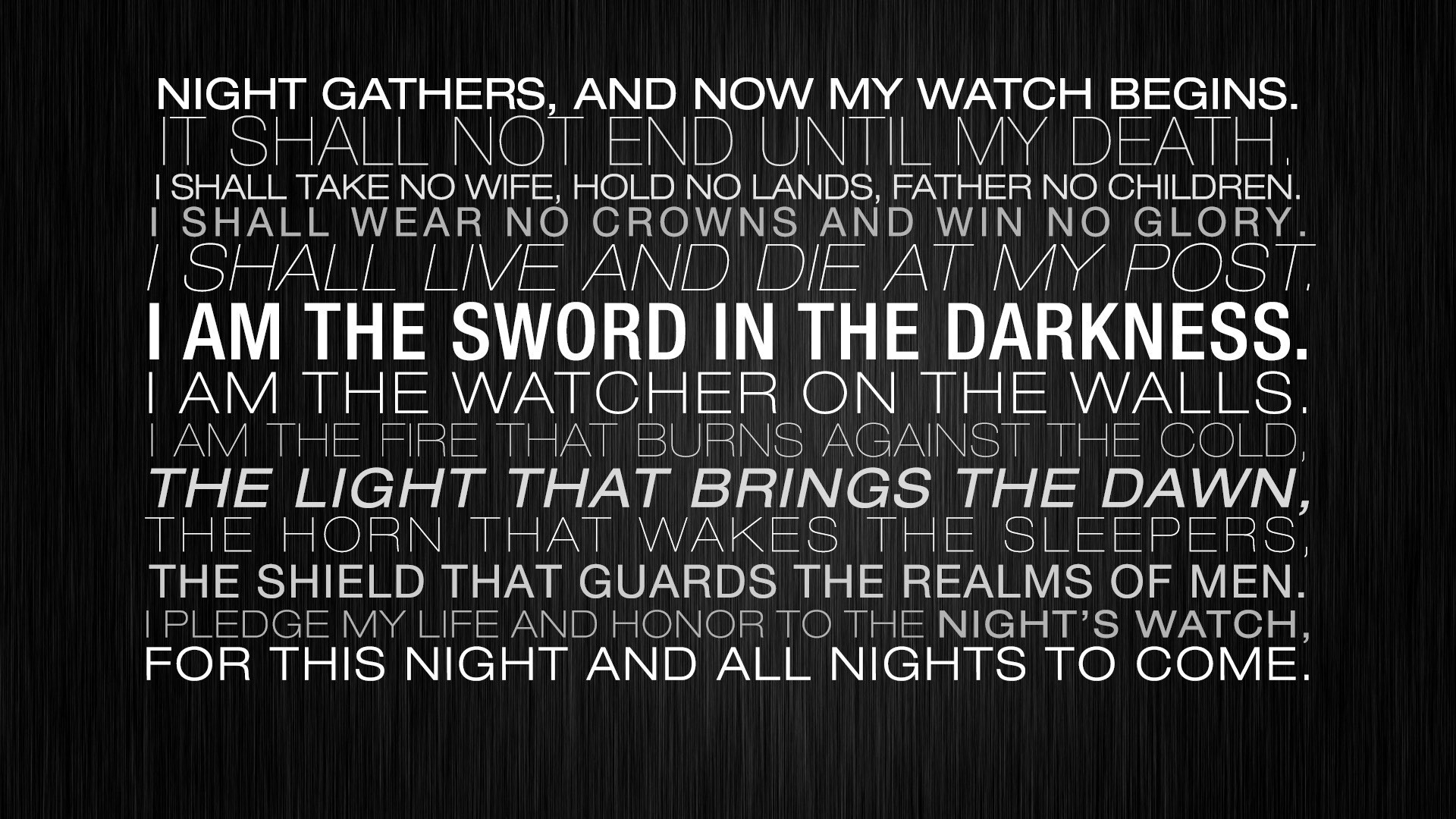 light, Honor, Walls, Night, Guards, Father, Game, Of, Thrones, Death, Live, Sword, Glory Wallpaper