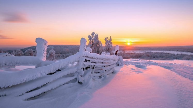 winter, Snow, Sun, Nature HD Wallpaper Desktop Background