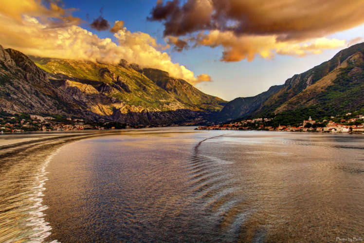 montenegro, Sea, Mountains, Coast, Cities, Nature HD Wallpaper Desktop Background