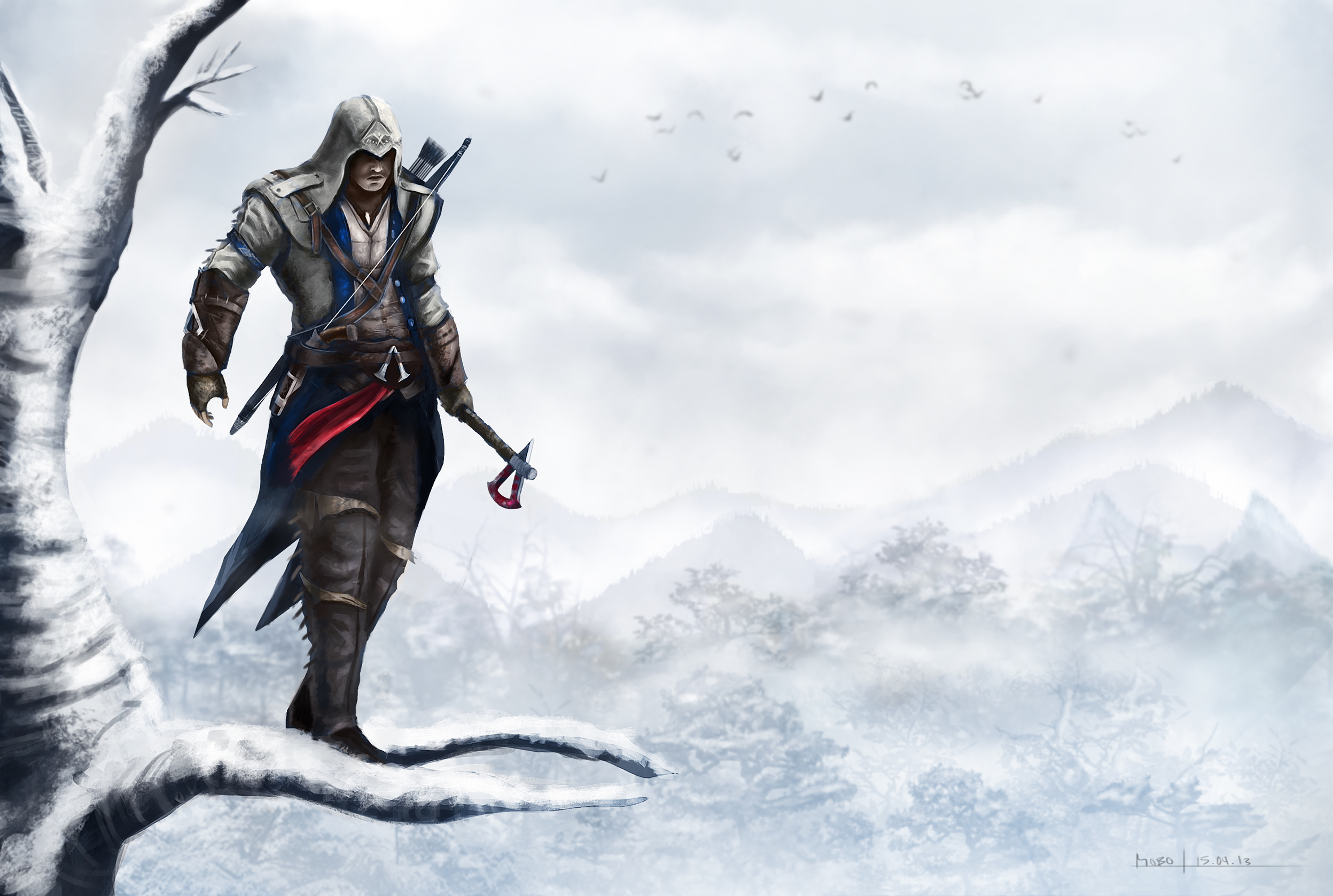 assassins, Creed, Warrior, Wall, Game, Fantasy Wallpaper