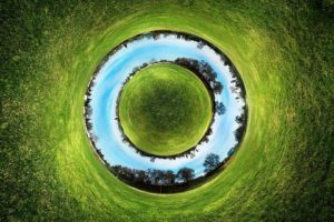 grass, Circles, Digital, Art, Fisheye, Effect, Panorama, Circle, Fisheye, Circle
