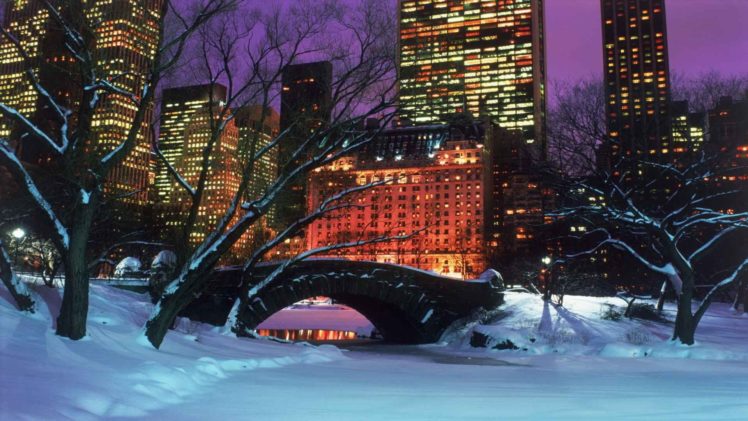 winter, New, York, City, Central, Park HD Wallpaper Desktop Background