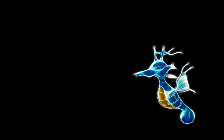 pokemon, Black, Background, Kingdra HD Wallpaper Desktop Background