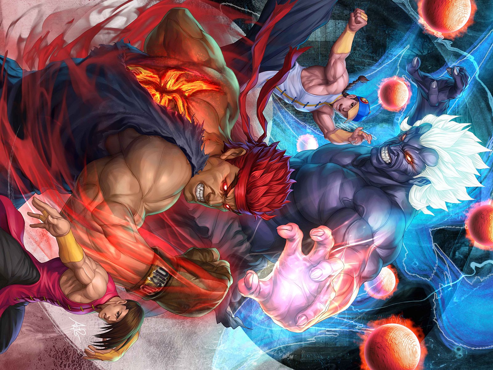 street, Fighter, Artgerm, Evil, Ryu Wallpaper